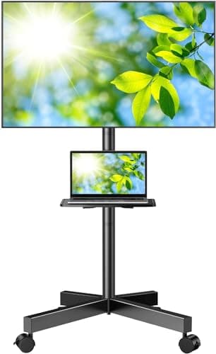 PERLESMITH PSTVMC06 Rolling TV Stand
