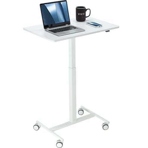 VIVO Mobile 28 inch Standing Laptop Cart — indoor cycling gear